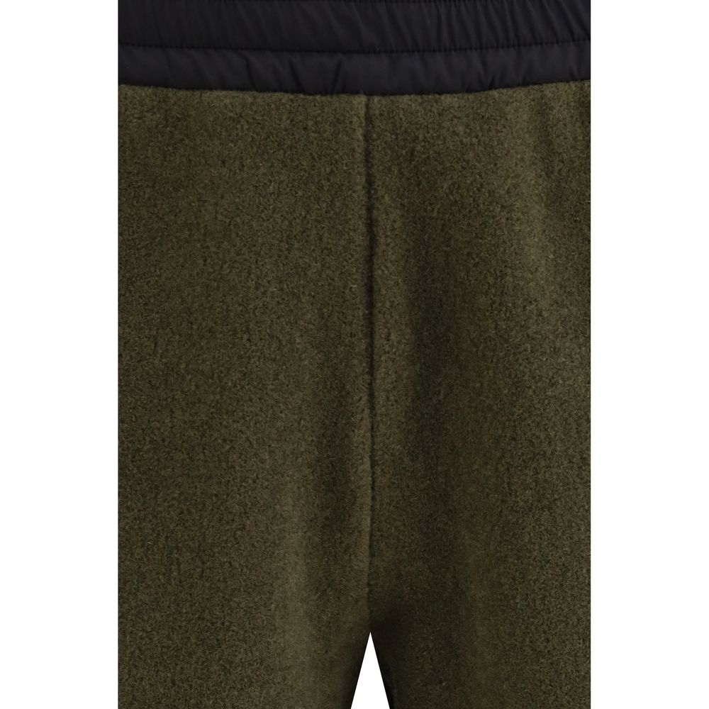 Green Polyester Athletic Pants