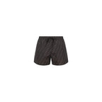 Gray Polyester Swim Shorts