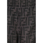 Gray Polyester Swim Shorts