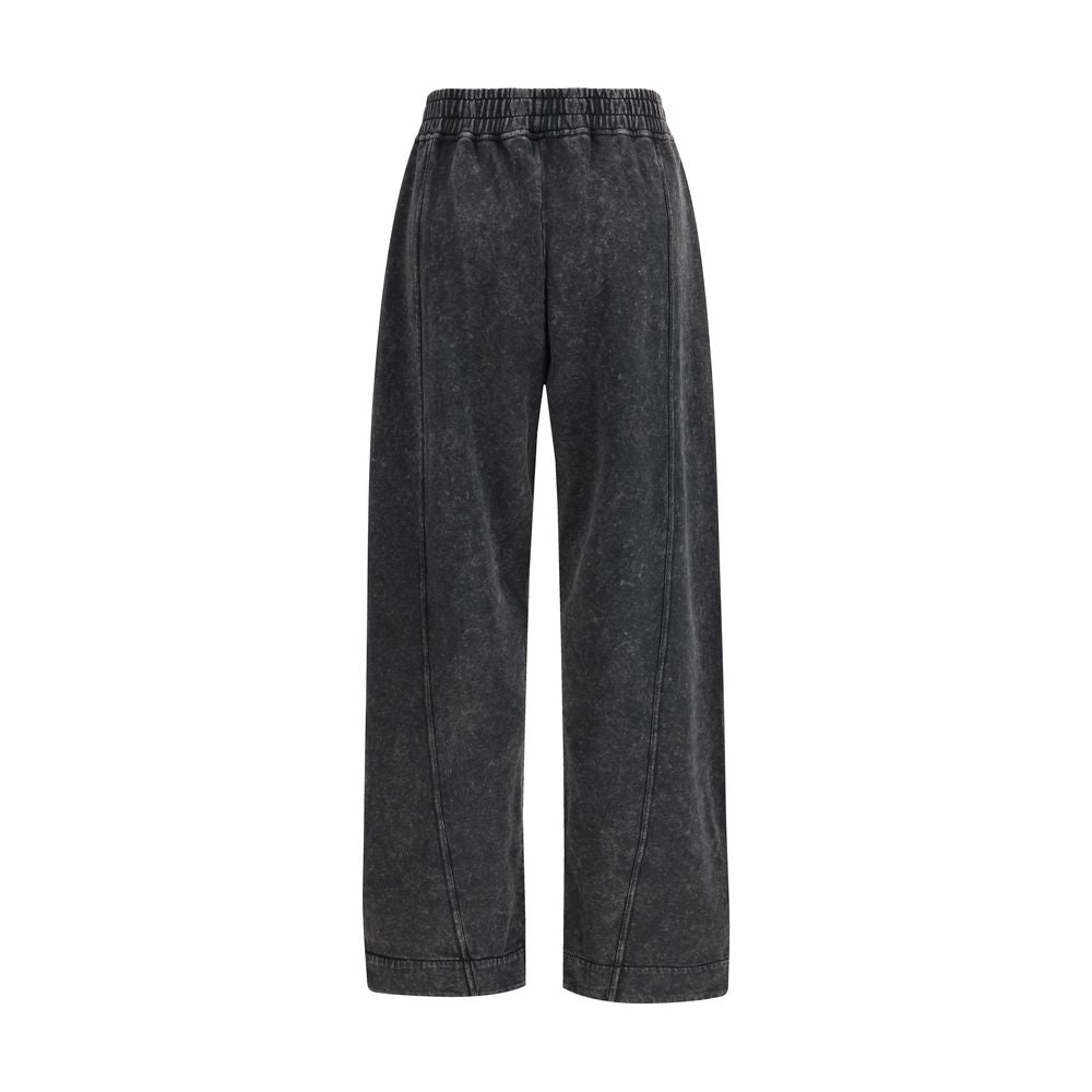 Black Cotton Casual Pants