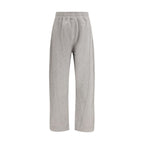 Gray Cotton Casual Pants