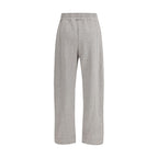 Gray Cotton Casual Pants
