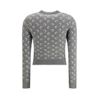 Gray Fleece Wool Cardigan