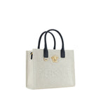 Cream Cotton Shoulder Bag
