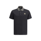 Black Cotton Polo Shirt