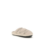 Beige Polyamide Flats