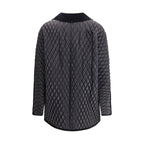 Black Polyamide Full-Length Jacket