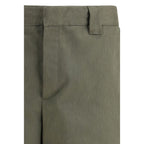 Green Cotton Chino Pants