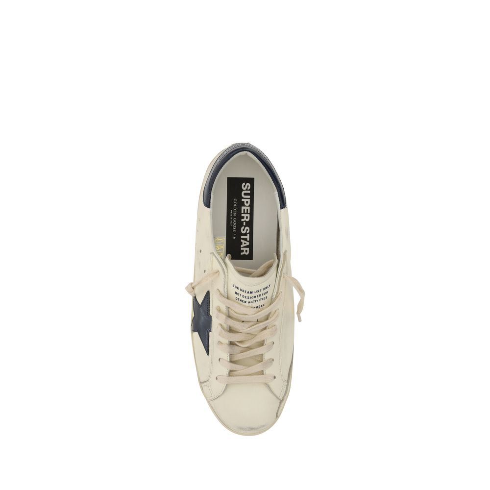 White Goatskin Low Top Sneakers