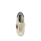 White Goatskin Low Top Sneakers