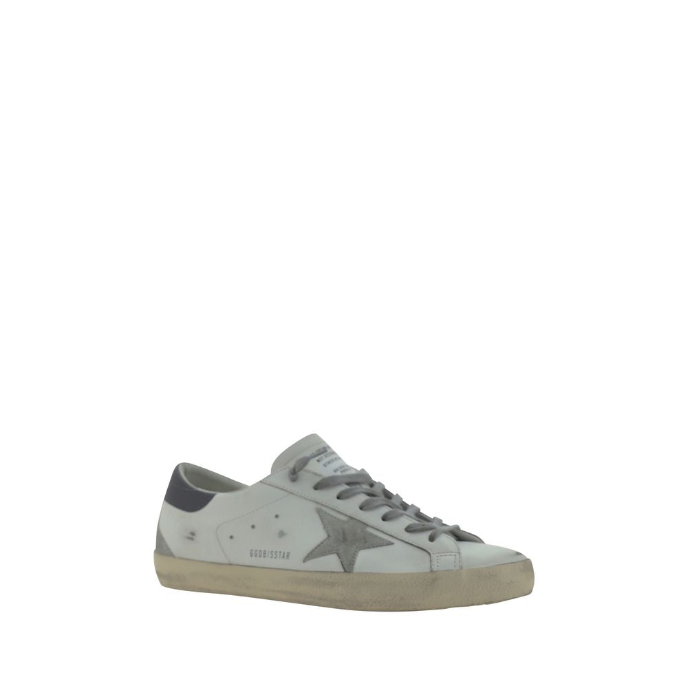 White Goatskin Low Top Sneakers