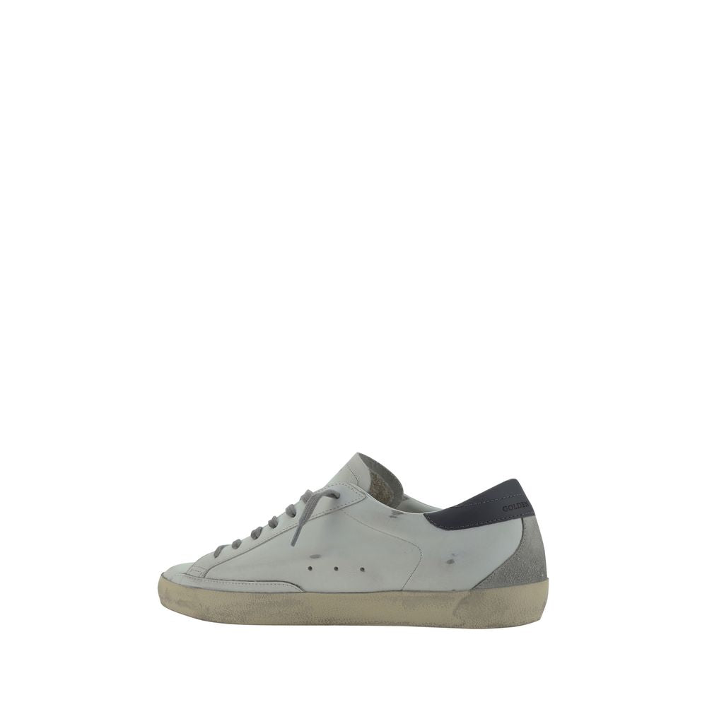 White Goatskin Low Top Sneakers