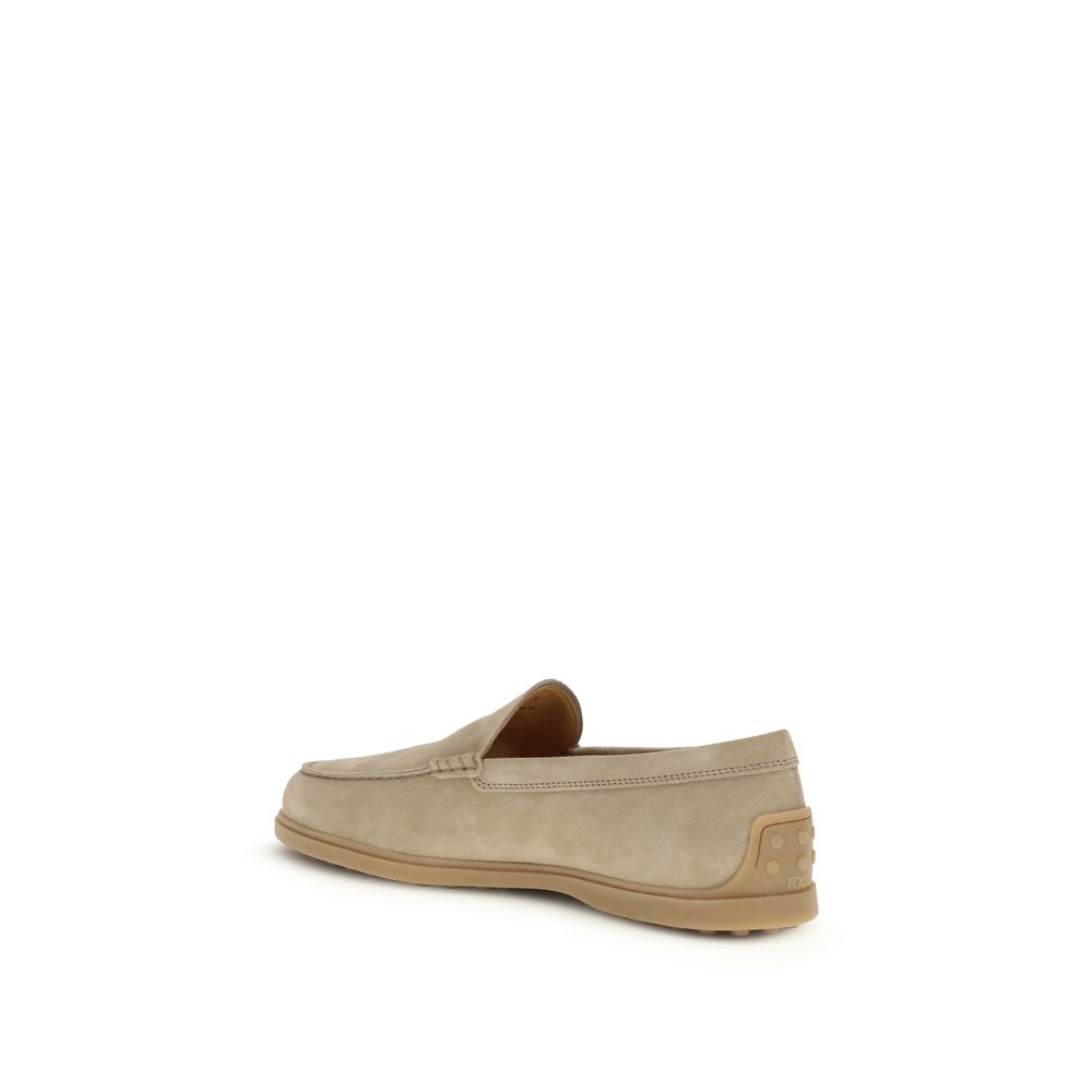 Gray Rubber Slip-On Loafers