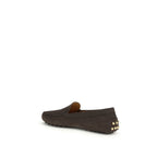 Brown Calf Leather Bos Taurus Slip-On Loafers