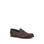 Brown Calf Leather Bos Taurus Slip-On Loafers