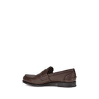 Brown Calf Leather Bos Taurus Slip-On Loafers