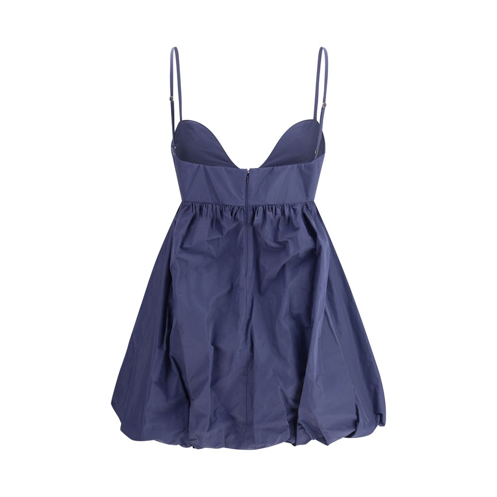 Blue Polyester Cocktail Dress