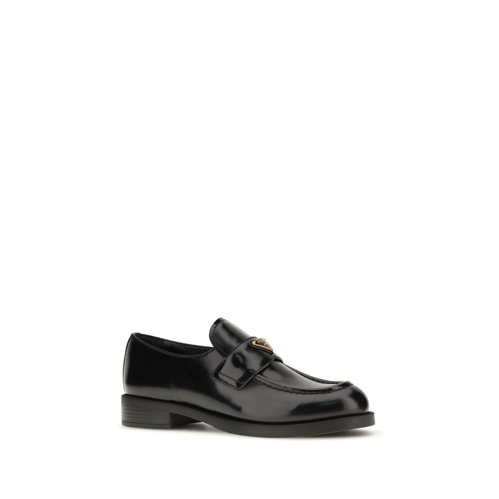 Black Calf Leather Bos Taurus Slip-On Loafers