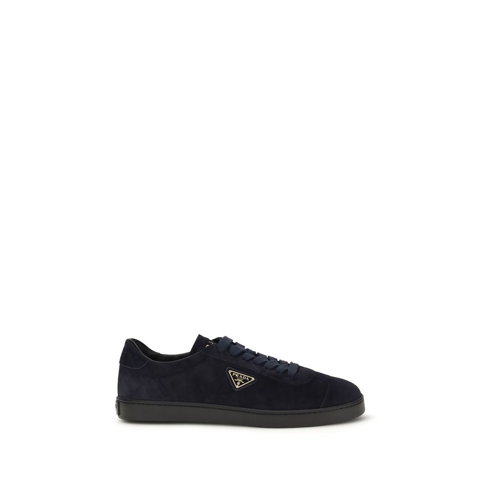 Blue Calf Leather Bos Taurus Low Top Sneakers
