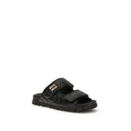 Black Napa Leather / Calf Bos Taurus Slippers