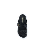 Black Napa Leather / Calf Bos Taurus Slippers