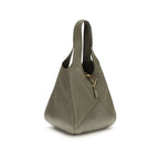 Green Buffalo Leather Shoulder Bag