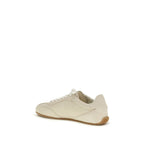 Beige Rubber Low Top Sneakers