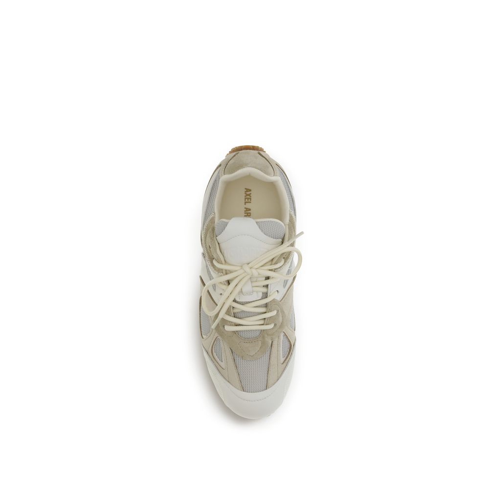 Cream Calf Leather Bos Taurus Low Top Sneakers