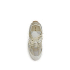 Cream Calf Leather Bos Taurus Low Top Sneakers