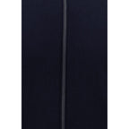 Blue Fleece Wool Cardigan