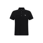 Black Cotton Polo Shirt