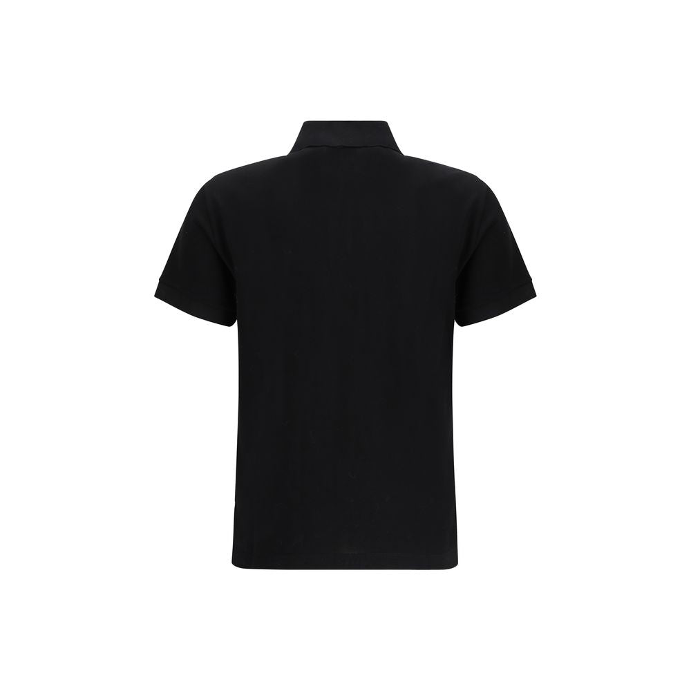 Black Cotton Polo Shirt