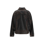 Brown Viscose Bomber