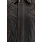 Brown Viscose Bomber