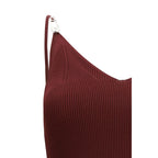 Bordeaux Viscose Casual Dress