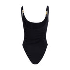 Black Polyamide One-Piece Swimsuit
