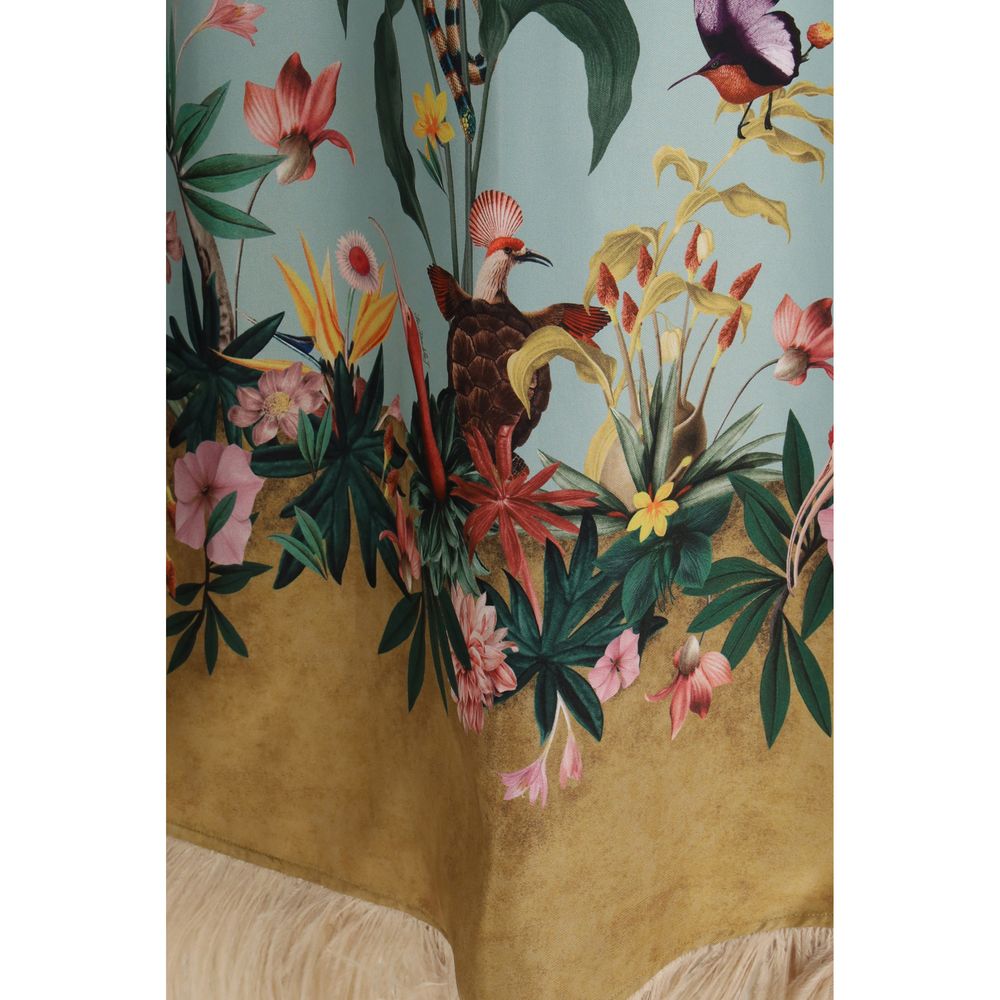 Multicolor Silk Casual Dress