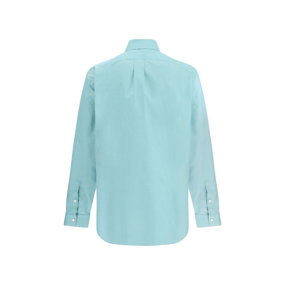 Blue Cotton Dress Shirt
