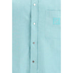 Blue Cotton Dress Shirt