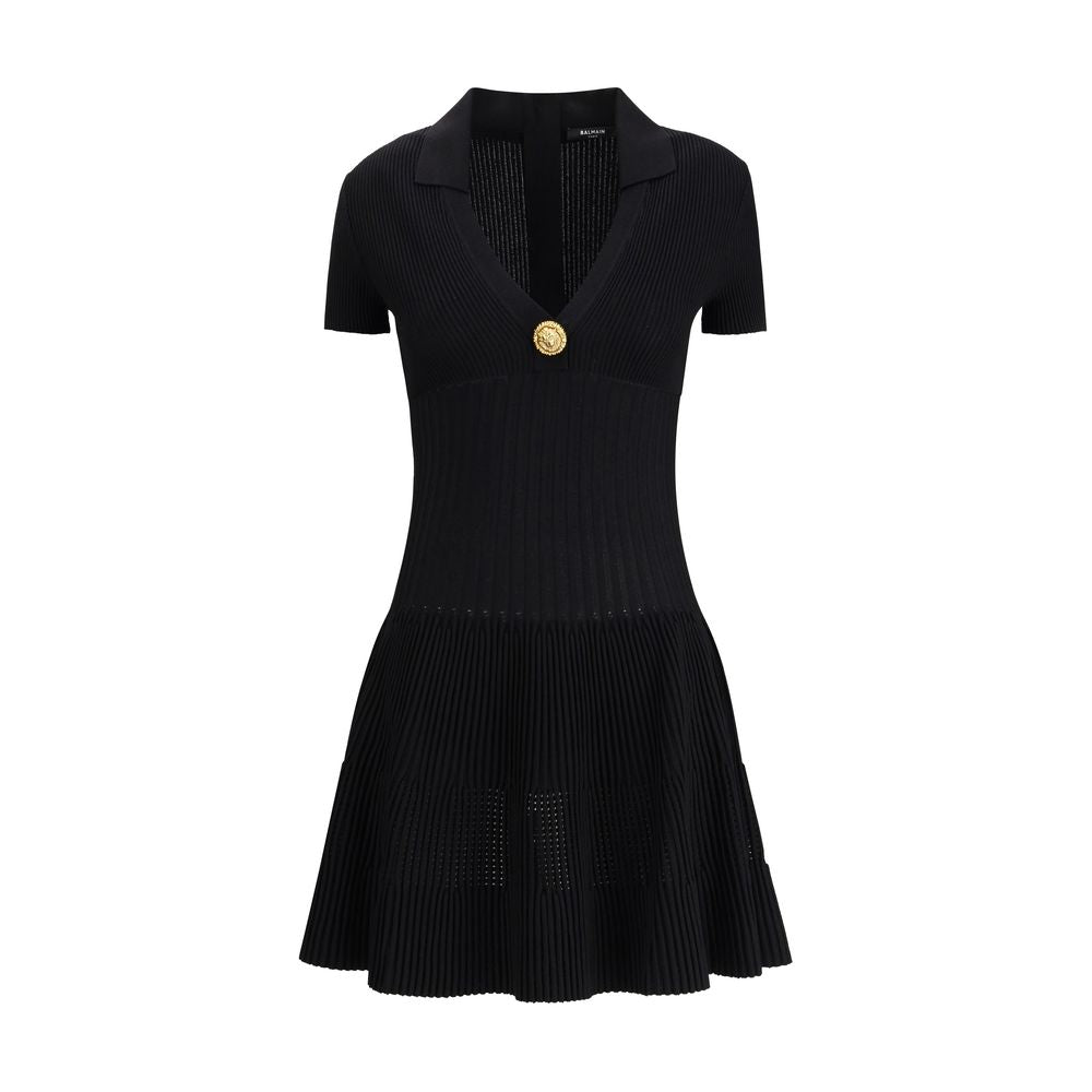 Black Viscose Casual Dress