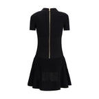 Black Viscose Casual Dress