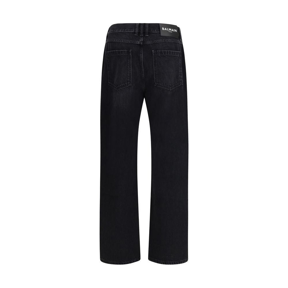 Black Cotton Jeans Denim
